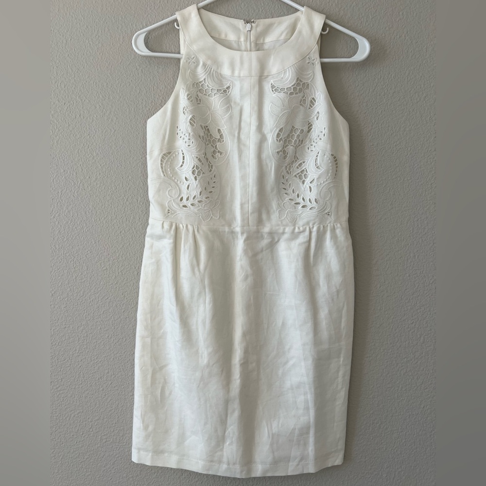 NWOT Loft Cream dress (size 00p)